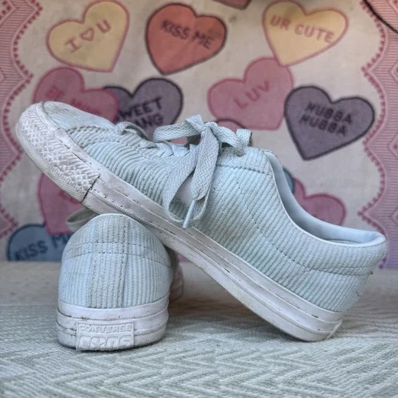 Size M8.5/W10 - Converse One Star Pro Baby Blue Corduroy Shoes‎ Mens - Picture 8 of 10